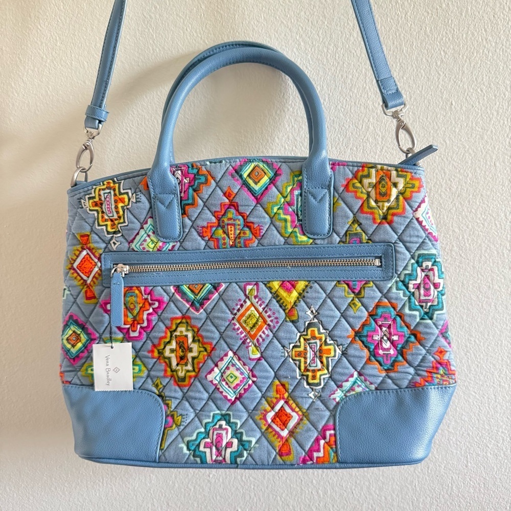 NWT Vera Bradley Day-Off Satchel in Painted Medallions - Picture 2 of 12